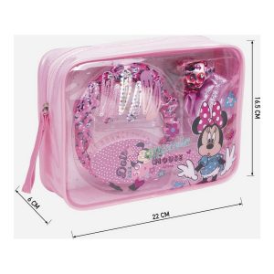 Toilet Bag with Accessories Minnie Mouse Multicolour Multi-composition (22,5 x 16,5 x 6 cm) (11 pcs)